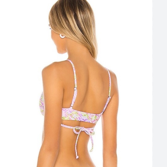 Lovers And Friends See Ya Swim Bikini Top in Psychedelic‎ Snake Sz XXS - Picture 2 of 5
